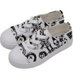 Scene Kid Sketches Kids  Low Top Canvas Sneakers