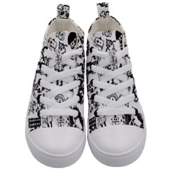 Kids  Mid-Top Canvas Sneakers 