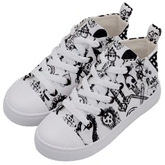 Kids  Mid-Top Canvas Sneakers 