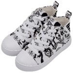 Scene Kid Sketches Kids  Mid-Top Canvas Sneakers