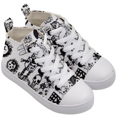 Kids  Mid-Top Canvas Sneakers 
