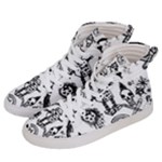 Scene Kid Sketches Women s Hi-Top Skate Sneakers