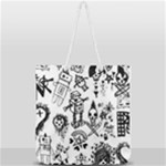 Scene Kid Sketches Full Print Rope Handle Tote (Large)