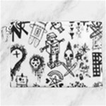 Scene Kid Sketches Canvas Cosmetic Bag (XXL)