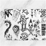 Scene Kid Sketches Canvas Cosmetic Bag (XXXL)