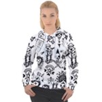 Scene Kid Sketches Women s Overhead Hoodie