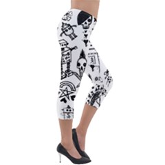Lightweight Velour Capri Leggings  