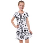 Scene Kid Sketches Kids  Cross Web Dress