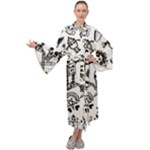 Scene Kid Sketches Maxi Velour Kimono
