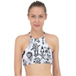 Scene Kid Sketches Racer Front Bikini Top