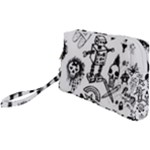 Scene Kid Sketches Wristlet Pouch Bag (Small)