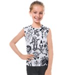 Scene Kid Sketches Kids  Mesh Tank Top