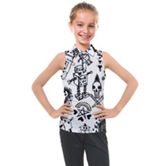 Kids  Sleeveless Polo T-Shirt 