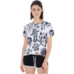Scene Kid Sketches Open Back Sport Tee
