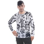Scene Kid Sketches Men s Pique Long Sleeve Tee