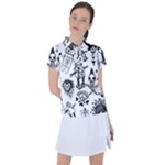 Scene Kid Sketches Women s Polo Tee