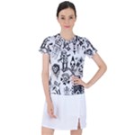 Scene Kid Sketches Women s Sports Top
