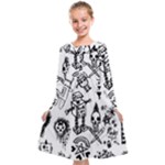 Scene Kid Sketches Kids  Midi Sailor Dress