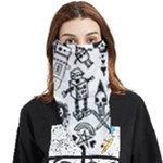 Scene Kid Sketches Face Covering Bandana (Triangle)