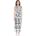Scene Kid Sketches Women s Frill Top Jumpsuit