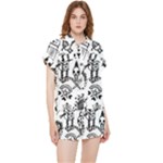 Scene Kid Sketches Chiffon Lounge Set