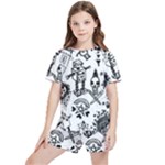 Scene Kid Sketches Kids  Tee and Sports Shorts Set