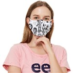 Scene Kid Sketches Fitted Cloth Face Mask (Adult)