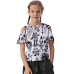 Scene Kid Sketches Kids  Butterfly Cutout Tee