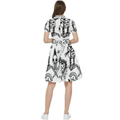 Short Sleeve Waist Detail Dress 
