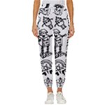 Scene Kid Sketches Cropped Drawstring Pants