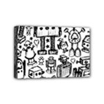 Robot Crowd Mini Canvas 6  x 4  (Stretched)