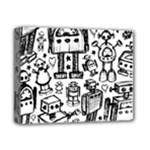 Robot Crowd Deluxe Canvas 14  x 11  (Stretched)