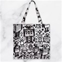 Zipper Grocery Tote Bag 