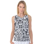 Robot Crowd Women s Basketball Tank Top