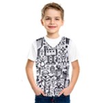 Robot Crowd Kids  Basketball Tank Top