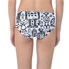 Mid-Waist Bikini Bottoms 