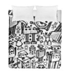Robot Crowd Duvet Cover Double Side (Full/ Double Size)