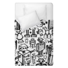 Robot Crowd Duvet Cover Double Side (Single Size) from ArtsNow.com