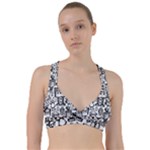 Robot Crowd Sweetheart Sports Bra