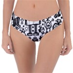 Robot Crowd Reversible Classic Bikini Bottoms