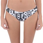 Robot Crowd Reversible Hipster Bikini Bottoms