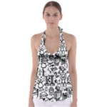 Robot Crowd Babydoll Tankini Top