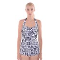 Boyleg Halter Swimsuit  