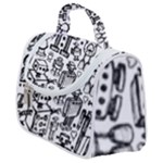 Robot Crowd Satchel Handbag