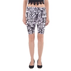 Robot Crowd Yoga Cropped Leggings from ArtsNow.com