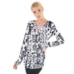Robot Crowd Tie Up Tee
