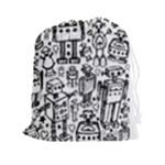 Robot Crowd Drawstring Pouch (2XL)