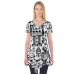 Robot Crowd Short Sleeve Tunic 