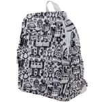 Robot Crowd Top Flap Backpack