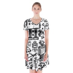 Robot Crowd Short Sleeve V